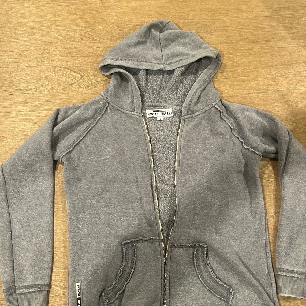 Vintage Havana Gray Cozy Kids Hoodie